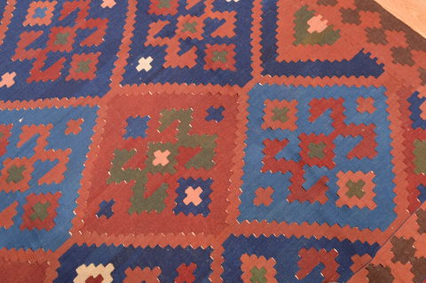 Kilim Brown Hand Knotted 66 X 79 Area Rug 100-76510 Image 6
