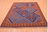 Kilim Brown Hand Knotted 66 X 79  Area Rug 100-76510 Thumb 1