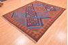 Kilim Brown Hand Knotted 66 X 79  Area Rug 100-76510 Thumb 2