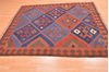 Kilim Brown Hand Knotted 66 X 79  Area Rug 100-76510 Thumb 3