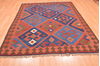 Kilim Brown Hand Knotted 66 X 79  Area Rug 100-76510 Thumb 4
