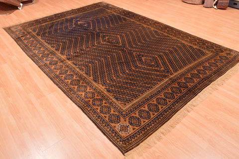 Khan Mohammadi Brown Hand Knotted 69 X 911 Area Rug 100-76515 Image 3