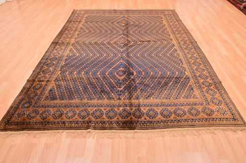 Khan Mohammadi Brown Hand Knotted 69 X 911 Area Rug 100-76515 Image 4