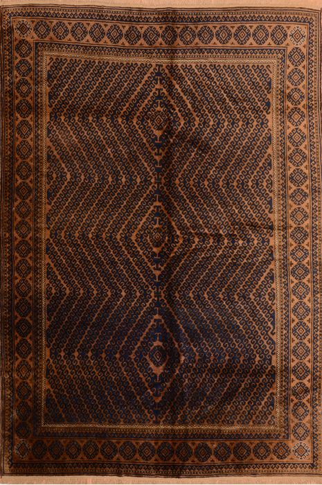 Khan Mohammadi Brown Hand Knotted 69 X 911 Area Rug 100-76515 Image 0