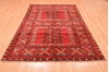 Khan Mohammadi Red Hand Knotted 58 X 82  Area Rug 100-76516 Thumb 2