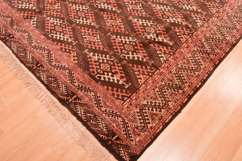 Khan Mohammadi Brown Hand Knotted 67 X 95 Area Rug 100-76519 Image 4