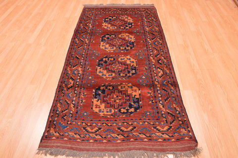 Baluch Red Runner Hand Knotted 33 X 68 Area Rug 100-76523 Image 9