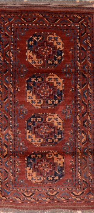Baluch Red Runner Hand Knotted 33 X 68 Area Rug 100-76523 Image 0