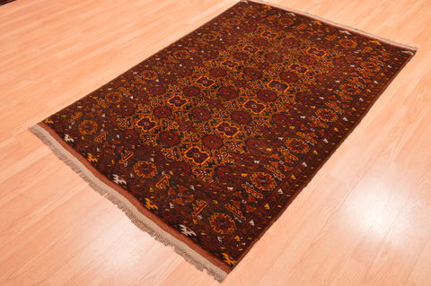 Baluch Red Hand Knotted 44 X 63 Area Rug 100-76524 Image 13