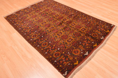 Baluch Red Hand Knotted 44 X 63 Area Rug 100-76524 Image 15