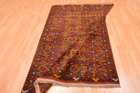 Baluch Red Hand Knotted 44 X 63 Area Rug 100-76524 Image 7