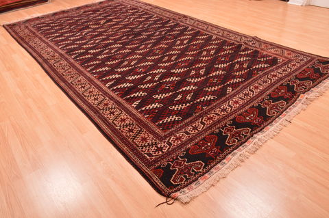 Khan Mohammadi Brown Hand Knotted 74 X 137 Area Rug 100-76526 Image 14