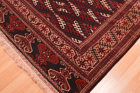 Khan Mohammadi Brown Hand Knotted 74 X 137 Area Rug 100-76526 Image 2