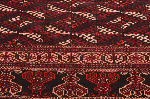 Khan Mohammadi Brown Hand Knotted 74 X 137 Area Rug 100-76526 Image 3