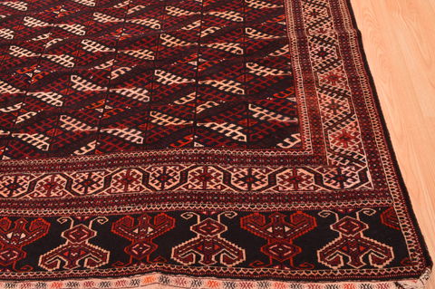 Khan Mohammadi Brown Hand Knotted 74 X 137 Area Rug 100-76526 Image 5