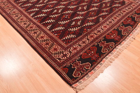 Khan Mohammadi Brown Hand Knotted 74 X 137 Area Rug 100-76526 Image 6