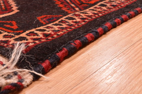 Khan Mohammadi Brown Hand Knotted 74 X 137 Area Rug 100-76526 Image 7