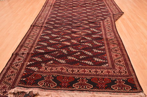 Khan Mohammadi Brown Hand Knotted 74 X 137 Area Rug 100-76526 Image 9