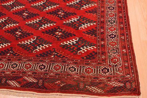 Khan Mohammadi Red Hand Knotted 710 X 1111 Area Rug 100-76528 Image 10