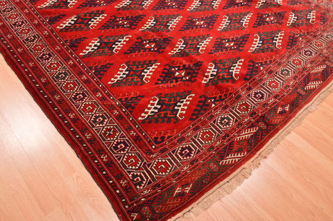 Khan Mohammadi Red Hand Knotted 710 X 1111 Area Rug 100-76528 Image 11