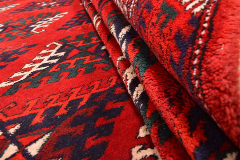 Khan Mohammadi Red Hand Knotted 710 X 1111 Area Rug 100-76528 Image 14