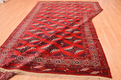 Khan Mohammadi Red Hand Knotted 710 X 1111 Area Rug 100-76528 Image 15