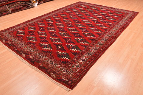 Khan Mohammadi Red Hand Knotted 710 X 1111 Area Rug 100-76528 Image 2