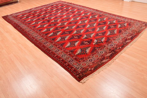 Khan Mohammadi Red Hand Knotted 710 X 1111 Area Rug 100-76528 Image 3