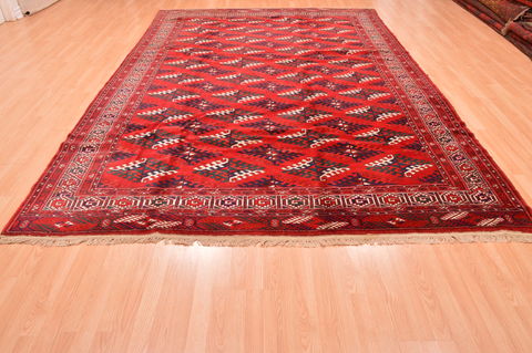 Khan Mohammadi Red Hand Knotted 710 X 1111 Area Rug 100-76528 Image 4