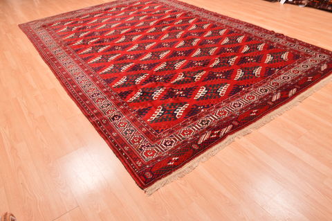 Khan Mohammadi Red Hand Knotted 710 X 1111 Area Rug 100-76528 Image 5