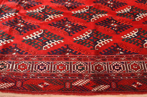 Khan Mohammadi Red Hand Knotted 710 X 1111 Area Rug 100-76528 Image 8