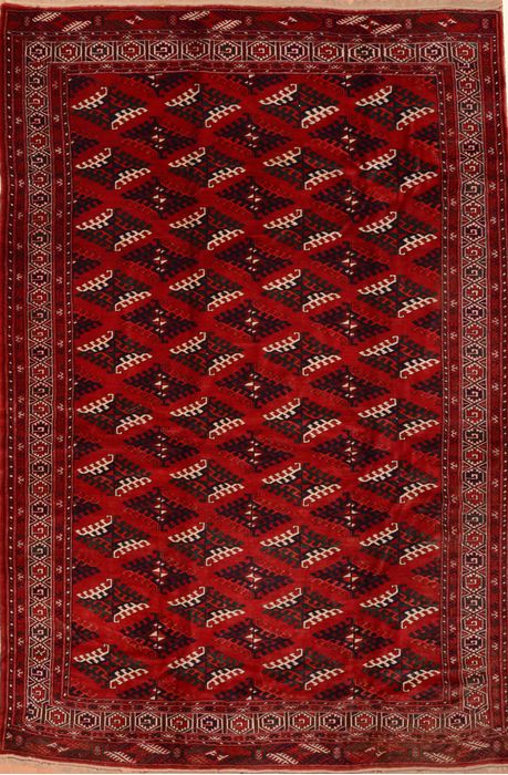 Khan Mohammadi Red Hand Knotted 710 X 1111 Area Rug 100-76528 Image 0