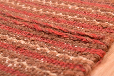 Kilim Brown Hand Knotted 38 X 47 Area Rug 100-76529 Image 1