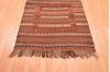 Kilim Brown Square Hand Knotted 37 X 40  Area Rug 100-76531 Thumb 1
