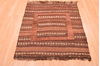 Kilim Brown Square Hand Knotted 37 X 40  Area Rug 100-76531 Thumb 3