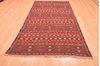 Kilim Brown Runner Hand Knotted 411 X 96  Area Rug 100-76534 Thumb 1