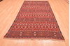 Kilim Brown Runner Hand Knotted 411 X 96 Area Rug 100-76534 Thumb 1