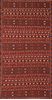 Kilim Brown Runner Hand Knotted 411 X 96  Area Rug 100-76534 Thumb 0