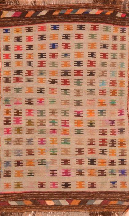 Kilim Beige Hand Knotted 30 X 410 Area Rug 100-76536 Image 0