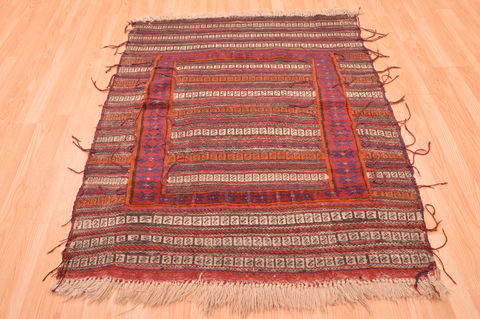 Kilim Red Hand Knotted 42 X 411 Area Rug 100-76538 Image 1