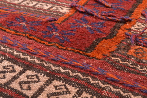 Kilim Red Hand Knotted 42 X 411 Area Rug 100-76538 Image 5