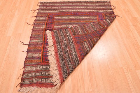 Kilim Red Hand Knotted 42 X 411 Area Rug 100-76538 Image 8