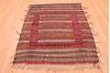 Kilim Red Hand Knotted 42 X 411 Area Rug 100-76538 Thumb 1