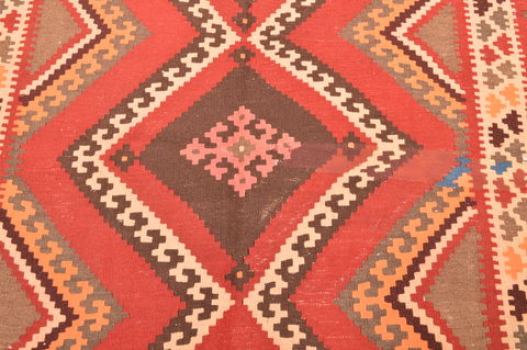 Kilim Orange Runner Hand Knotted 49 X 96 Area Rug 100-76541 Image 6