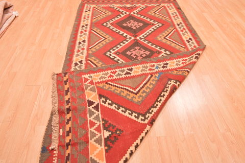 Kilim Orange Runner Hand Knotted 49 X 96 Area Rug 100-76541 Image 7