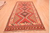 Kilim Orange Runner Hand Knotted 49 X 96 Area Rug 100-76541 Thumb 1
