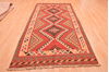 Kilim Orange Runner Hand Knotted 49 X 96  Area Rug 100-76541 Thumb 1