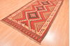 Kilim Orange Runner Hand Knotted 49 X 96 Area Rug 100-76541 Thumb 3
