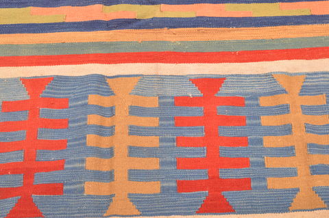 Kilim Red Hand Knotted 511 X 88 Area Rug 100-76543 Image 5