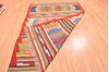 Kilim Red Hand Knotted 511 X 88 Area Rug 100-76543 Thumb 6